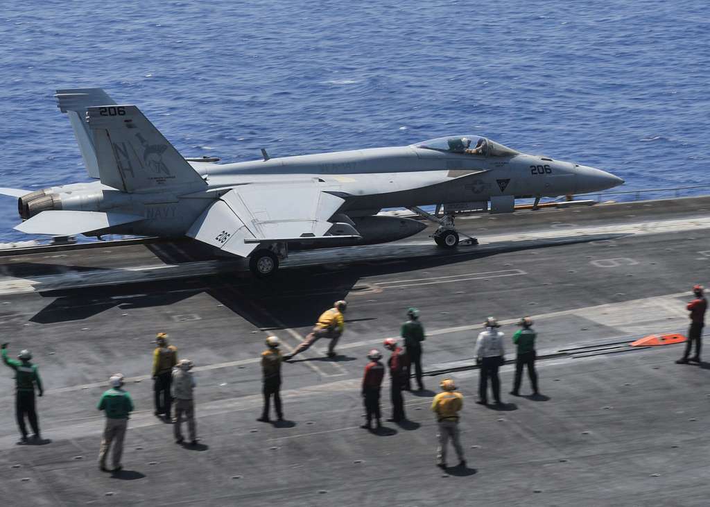 An F A 18E Super Hornet Assigned To The Argonauts Of Strike Fighter