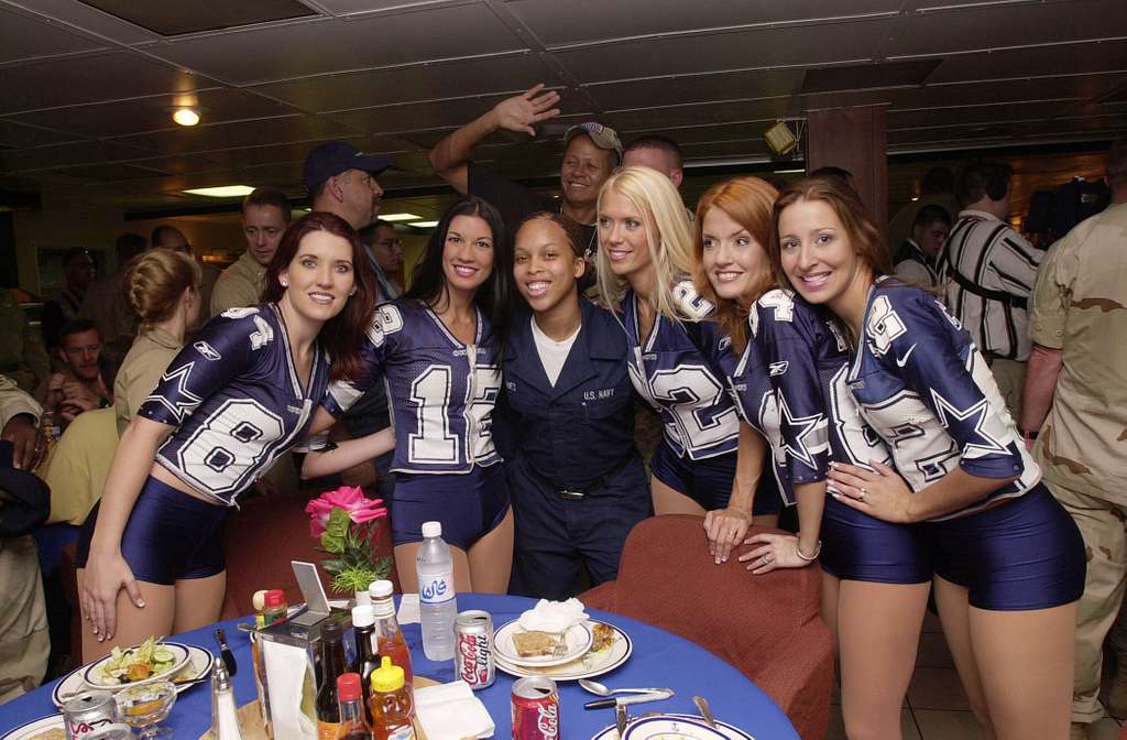 File:Dallas Cowboys Cheerleaders perform aboard USS Bainbridge