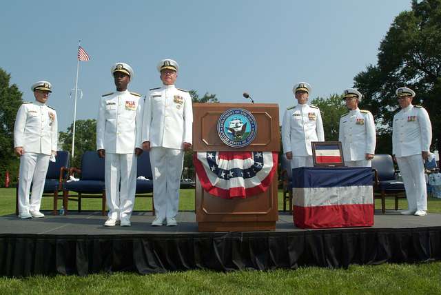 Rear Adm. Barry C. Black, Chief Of Navy Chaplains Listens To Adm