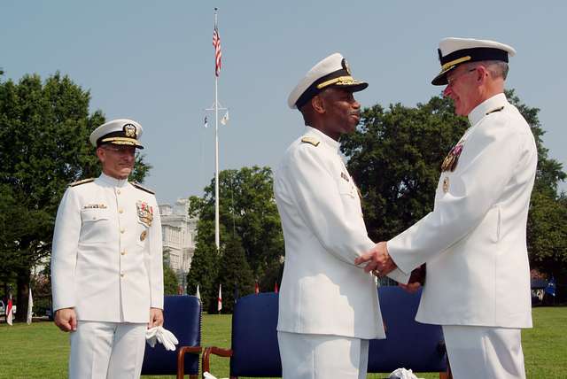 Rear Adm. Barry C. Black, Chief Of Navy Chaplains Listens To Adm