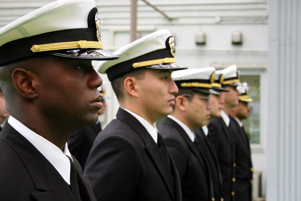 Lt. Eric Lockett, Lt. j.g. Peter Chang, and Japan Maritime Self