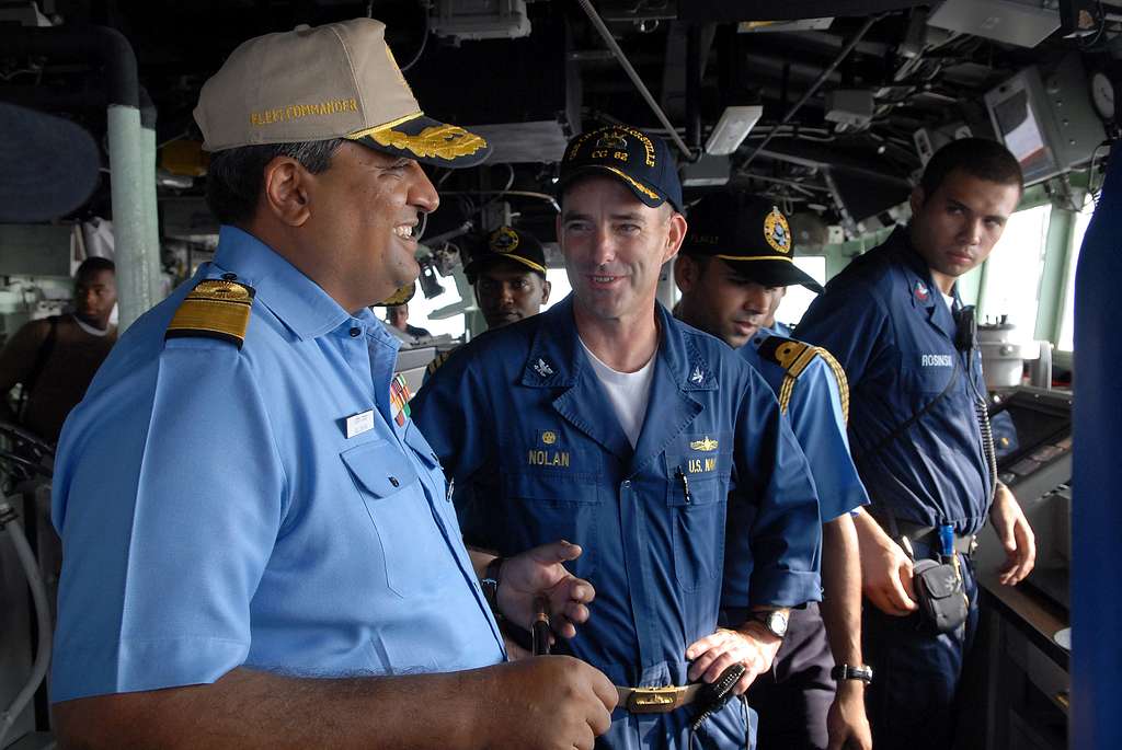 Capt. John P. Nolan, commanding officer of the Ticonderoga-class guided ...