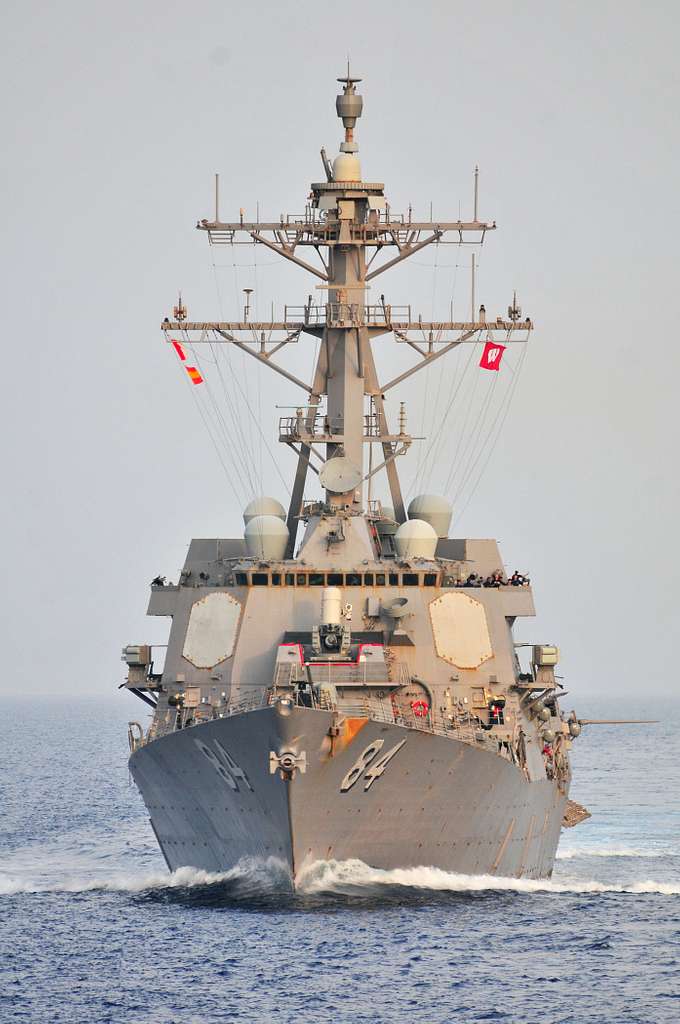 The guided-missile destroyer USS Bulkeley (DDG 84) is underway in the U ...