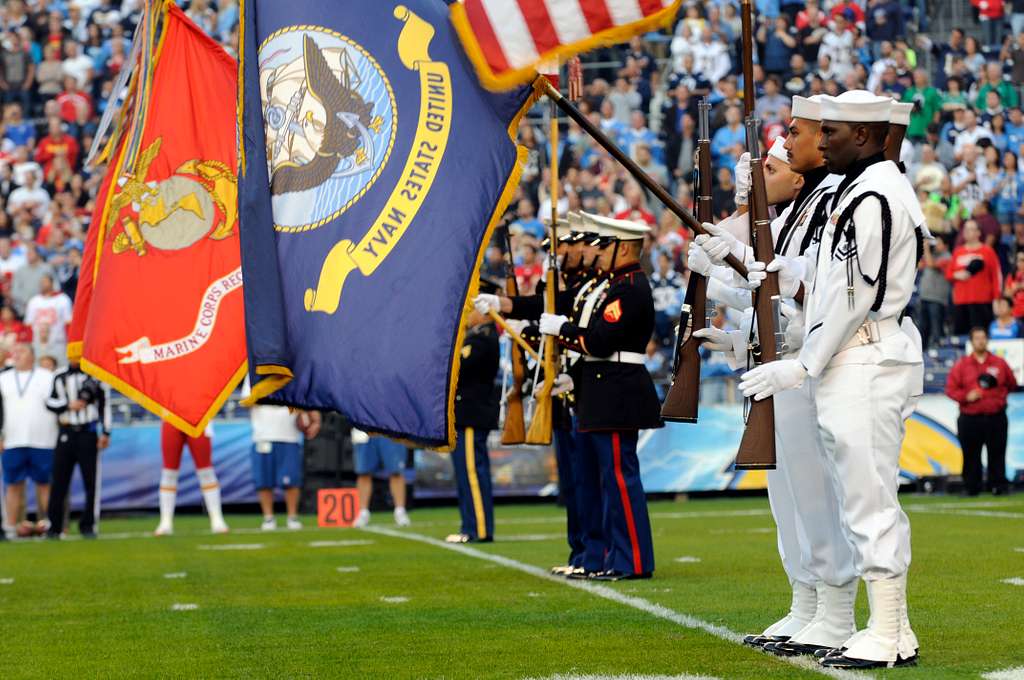 Color Guard presenting the Colors at a Philadelphia Union game