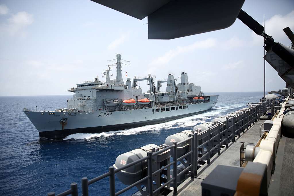 The Royal Fleet Auxiliary replenishment oiler Fort Victoria (A387 ...