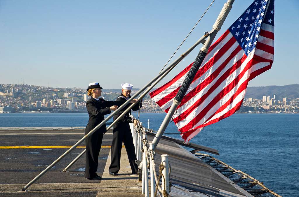 Aviation Boatswain's Mate (Handling) Airman Hannah Werner and