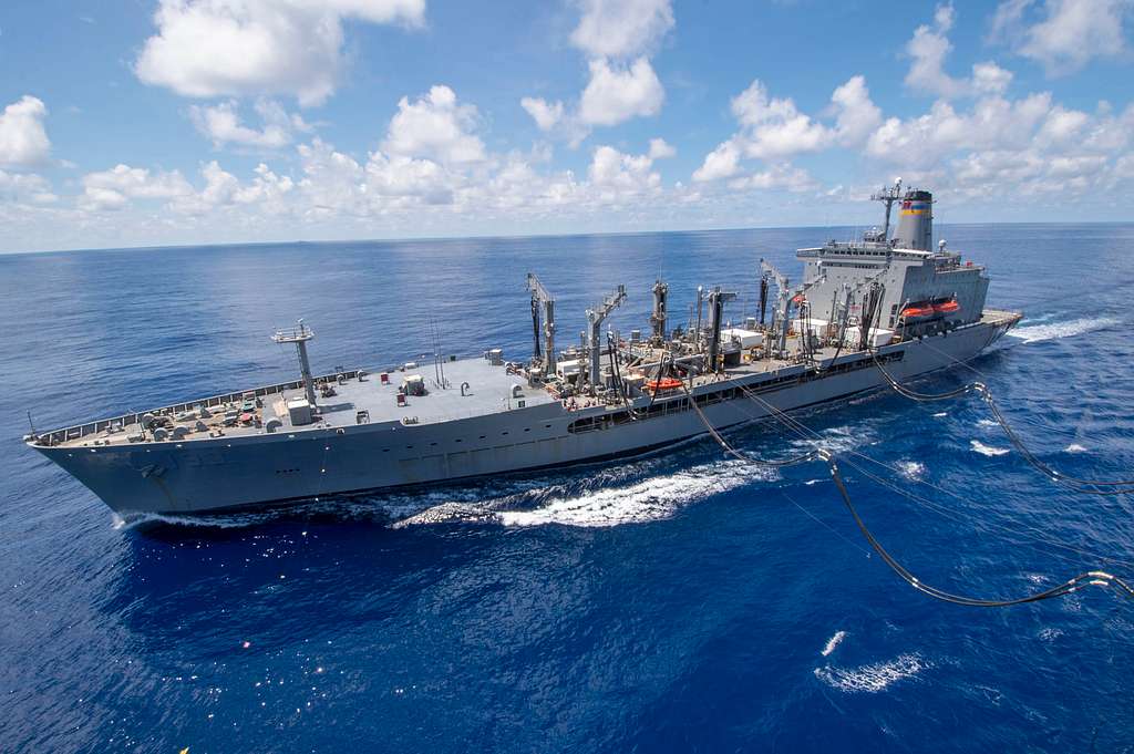 Military Sealift Command Fleet Replenishment Oiler USNS Walter S. Diehl ...