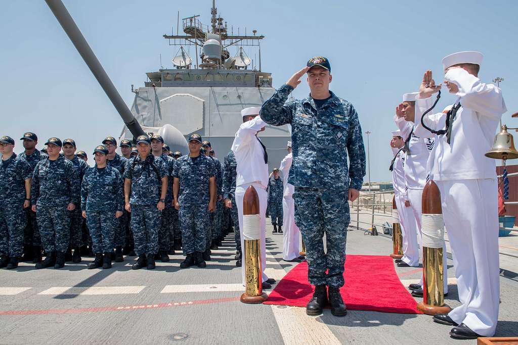 Capt. Justin A. Kubu, incoming commanding officer of the