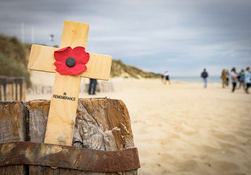 remembrance poppy cross