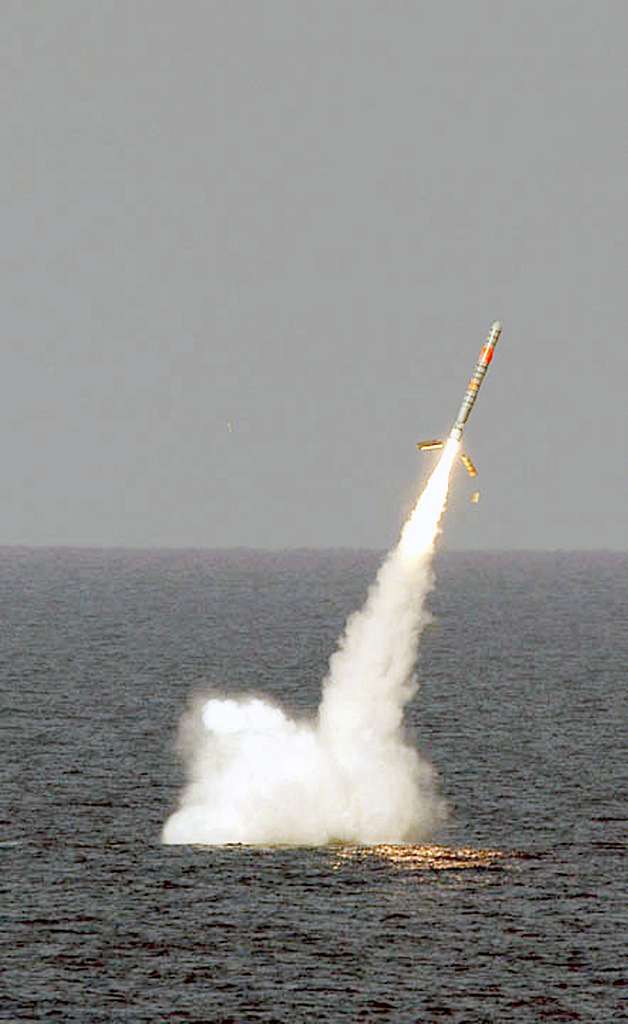 USS Florida launches a Tomahawk cruise missile during Giant Shadow in