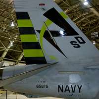 An F A 18 Super Hornet From Air Test And Evaluation Squadron Vx 23 With Green Markings And The U S Department Of The Navy Energy Security Logo Picryl Public Domain Search