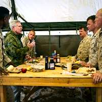 DVIDS - Images - US Soldiers meet Chicago Cubs mascot at Camp Aachen [Image  4 of 4]