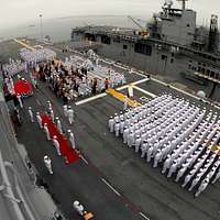 DVIDS - Images - USS Kearsarge Color Guard Presents the Colors at