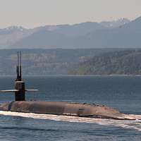 The Virginia-class attack submarine USS Mississippi (SSN 782) is